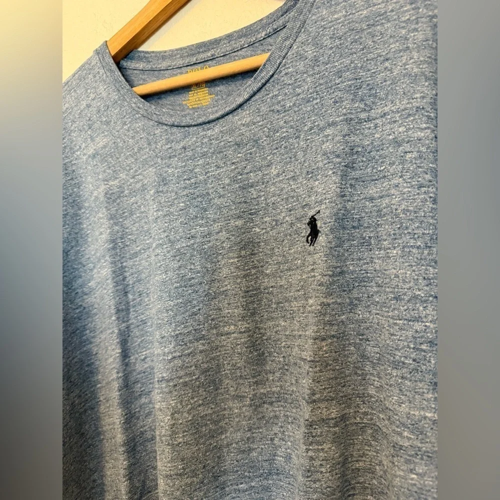 Polo Ralph Lauren Men’s Long Sleeve T-Shirt Blue Heather XL 100% Cotton